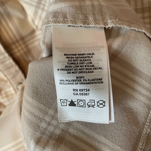 Mountain Hardwear Plaid Hooded Top Sz 10 - Picture 6 of 6